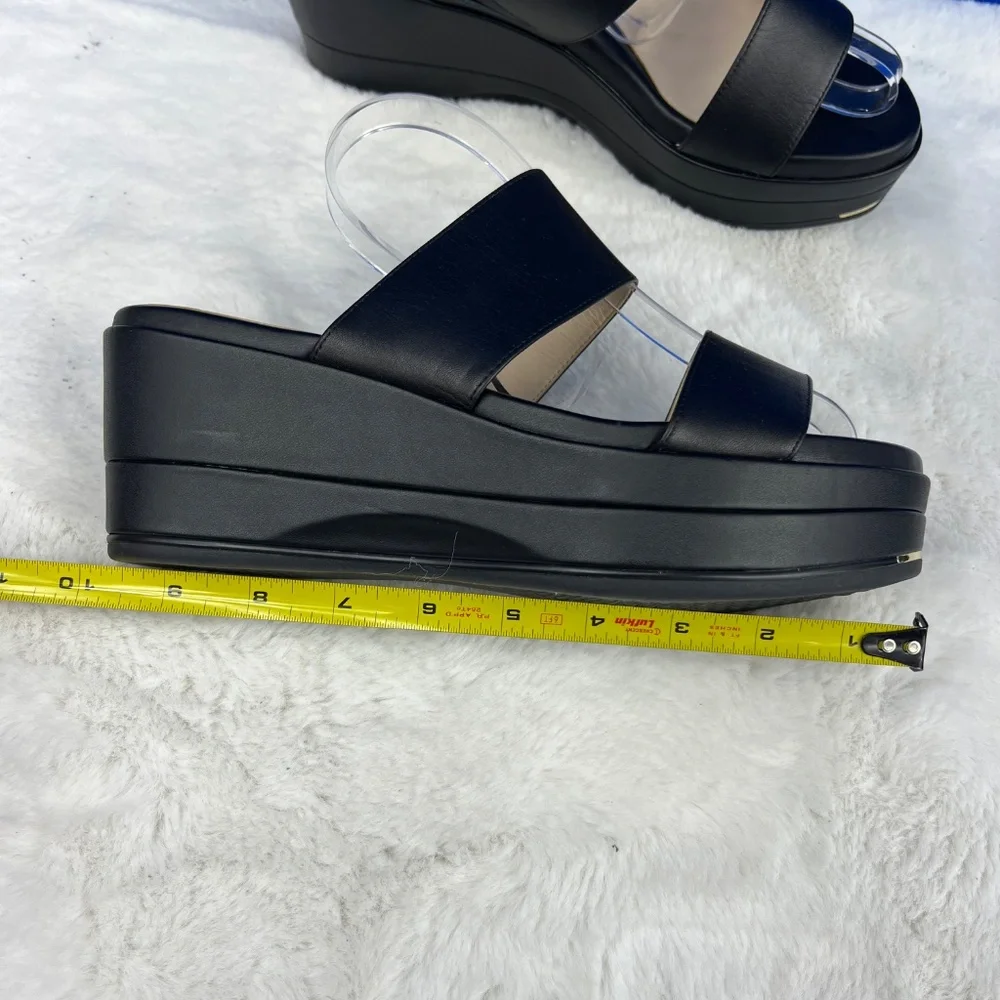 🚫|•GRAND AMBITION COLE HAAN•| Black Sandals Platform Dual Strap Size 8 - Picture 15 of 15
